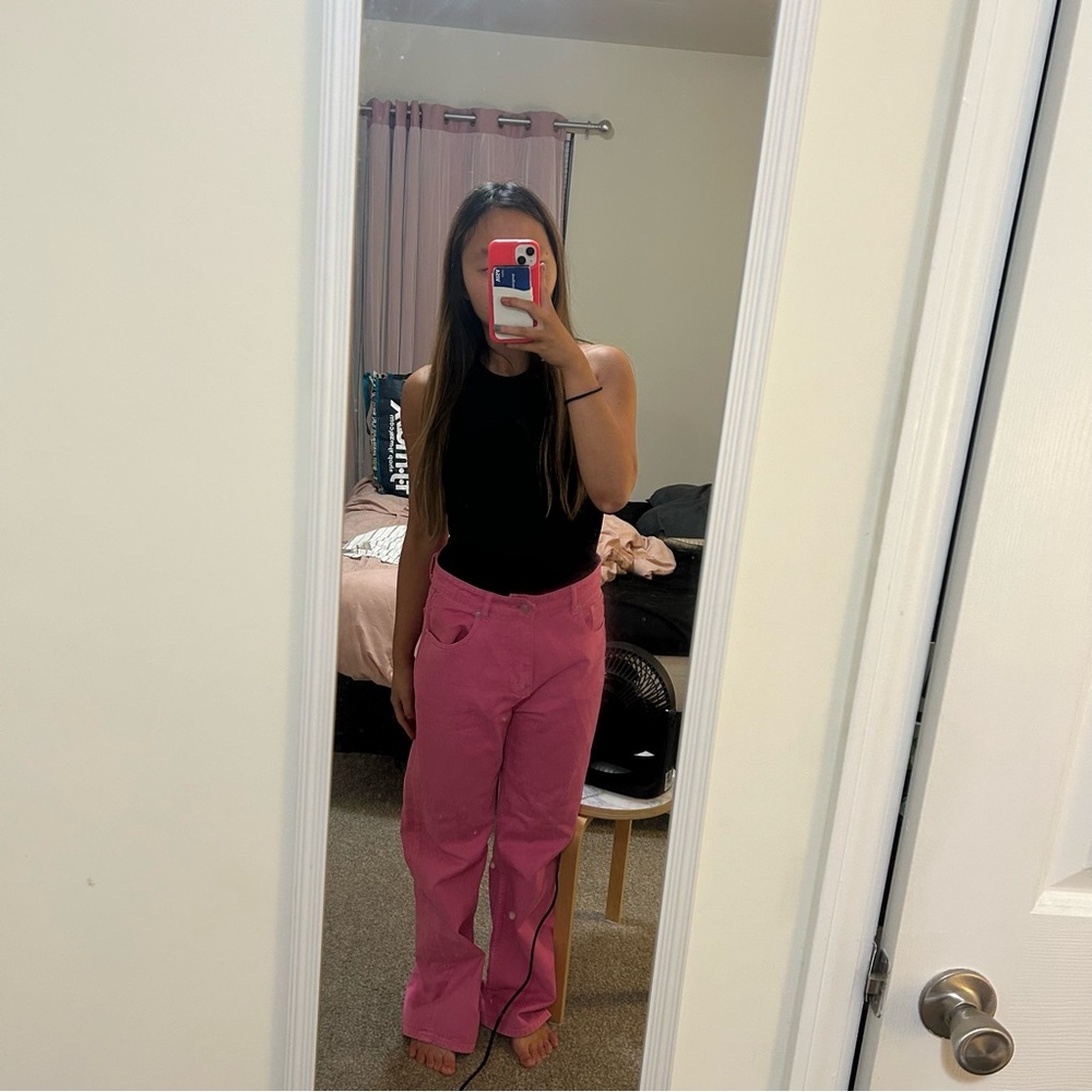 GREY LAB Pink Women's Jeans